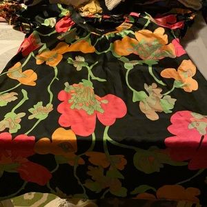 Very cute black floral mini dress by bcbg maxazria